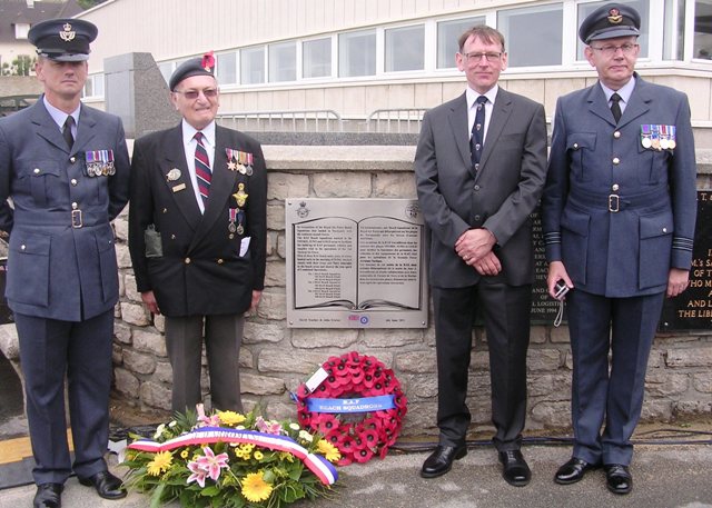 RAF Beach Squadrons plaque inauguration